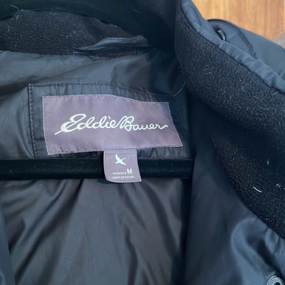 Eddie Bauer black down puffer coat! - Picture 2 of 11